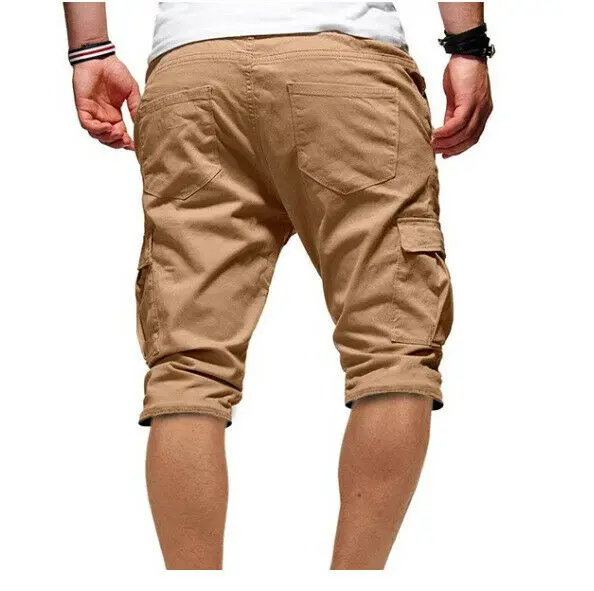 

Casual male jogger sports load military shorts combat workout gym pants summer men's clothes