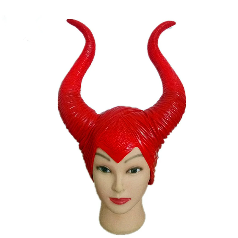 Модная маска Maleficent из натурального латекса малефикантные рога Взрослые женщины