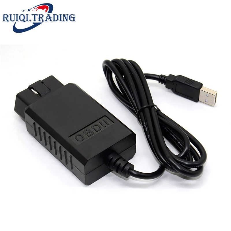 Автомобильный считыватель кодов OBD/OBDII OBD2 сканер ELM327 USB автомобильный