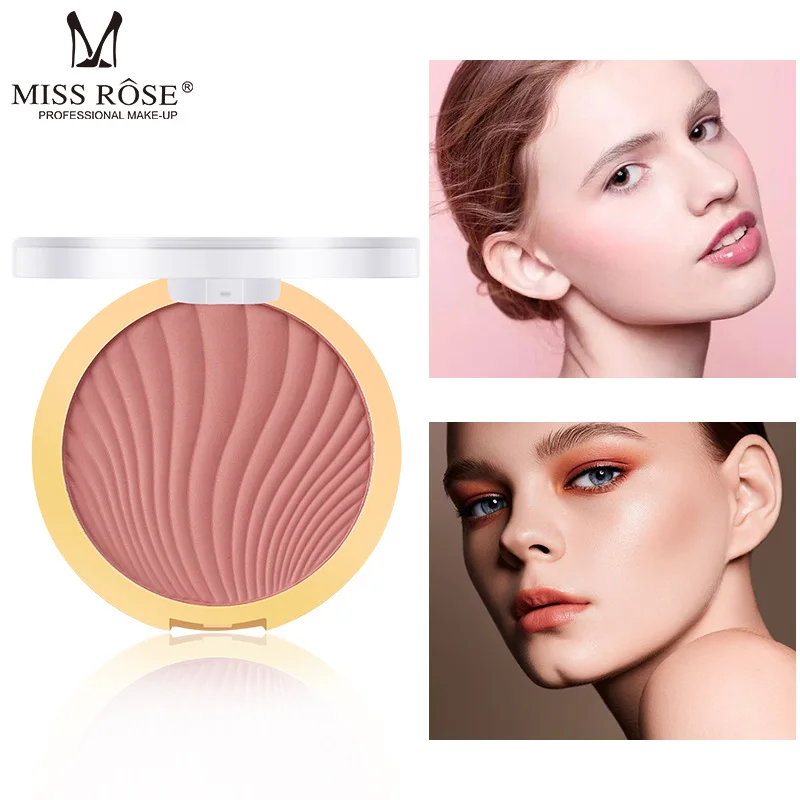 

MISS ROSE Makeup Monochrome Matte Brightens Skin Color Rouge Naked Makeup Natural Dress-up Red Pink Transparent Blush