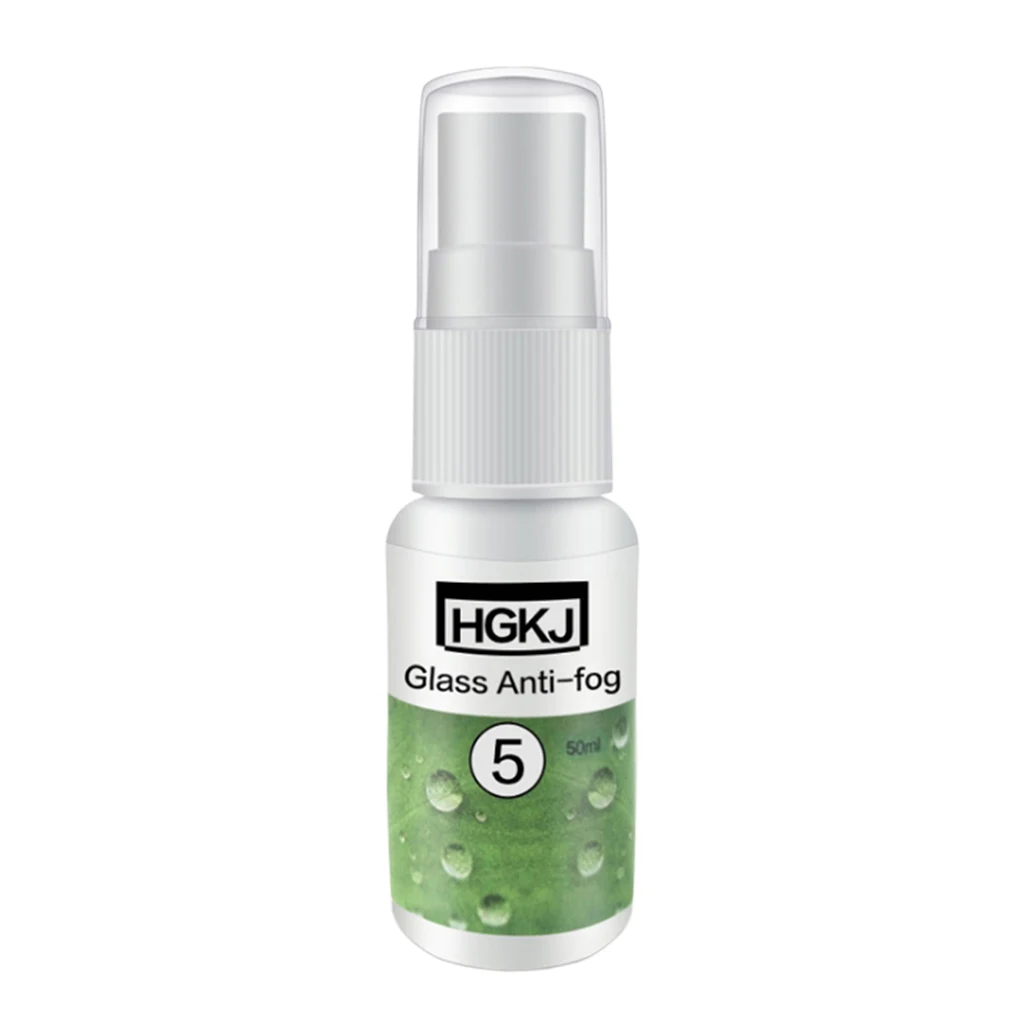 

-5 50ml Anti-fog Agent Spray Car Window Glass Bathroom Cleaner Accessories