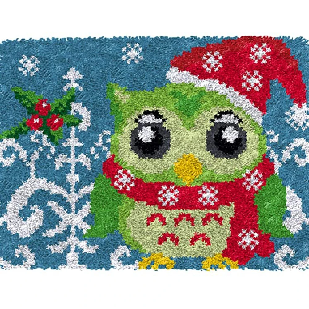 

Набор для вышивки ковров, набор «сделай сам» с предварительно напечатанным рисунком, с крючком, с вышивкой, с мультяшным рисунком, Рождестве...