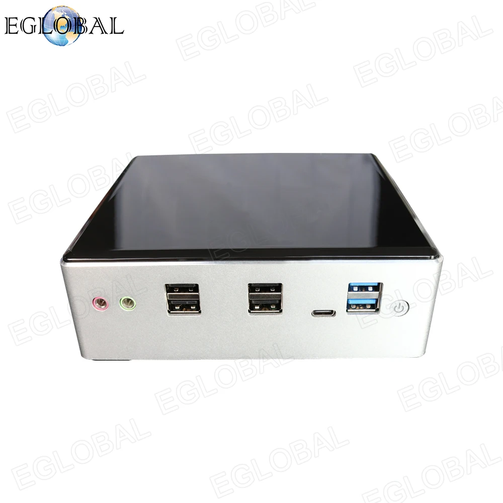 Eglobal Новый 10 го поколения мини ПК компьютер Intel 2 * DDR4 M.2 SSD LAN 4K HTPC Windows Linux 8 USB HDMI DP Wi