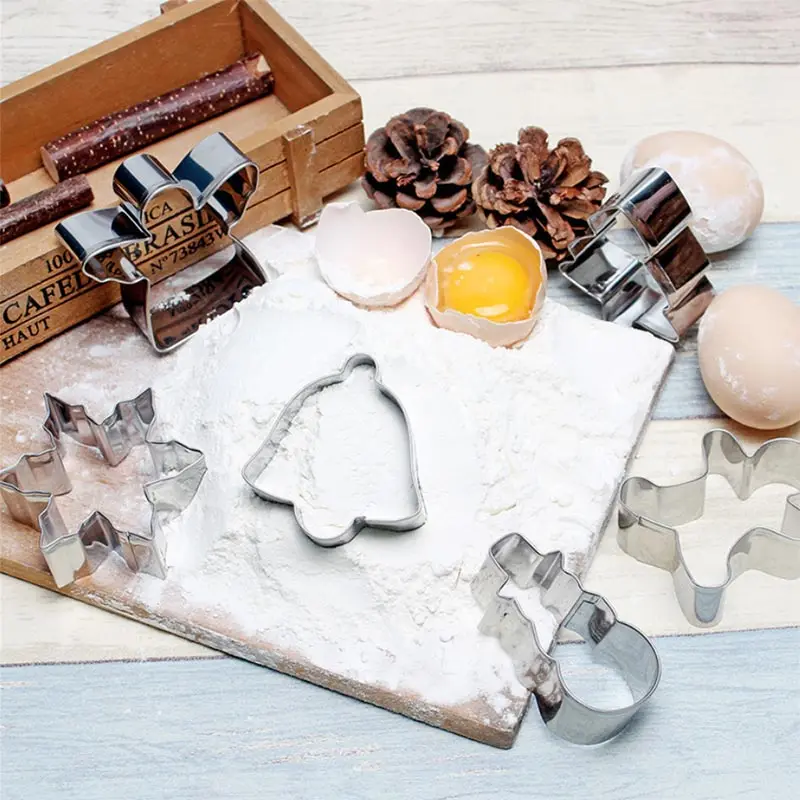 Резак для печенья из нержавеющей стали формы пряник человек/Рождественская