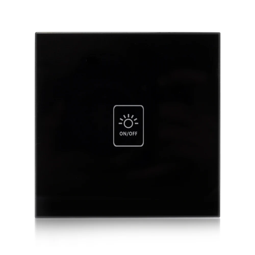 Black 1 Channel Tuya WiFi Smart Touch Switch 300 Вт/панель управления каналом приложение Smart Life Совместимо с Amazon Alexa и Google Home control - Цвет: Black 1 Channel
