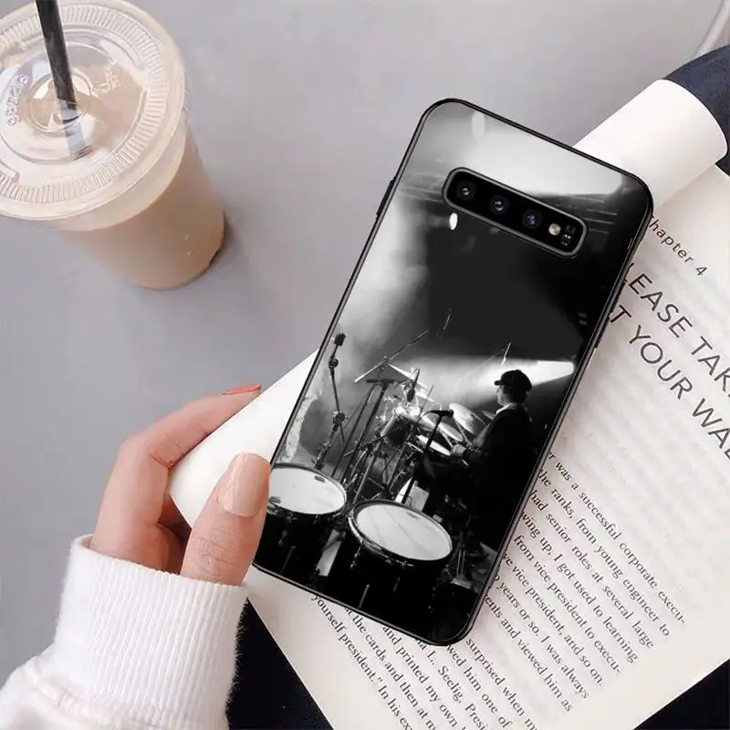 

Musical Instrument Black Rubber Phone Cover For Samsung Galaxy A50 A30 A71 A40 S10E A60 A50s A30s Note 8 9 S10 Plus S10 S20 S8