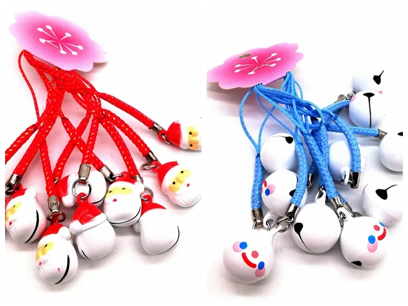 50 шт мультфильм Санта Клаус Снеговик колокольчик Подвеска Шарм Сделай Сам