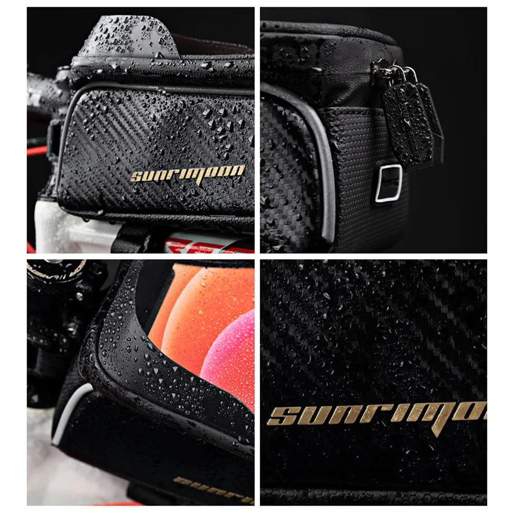 

Rainproof Touch Screen Bike Front Top Tube Frame Bag MTB Waterproof Cycling Phone Holder Case Cycling Riding Equipment 2021 NEW