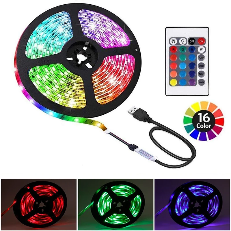 

Christmas Luces LED Para Habitacion Led Mural Chambre Fita LED Strip Lights For Christmas Room Decoration TV Background Light