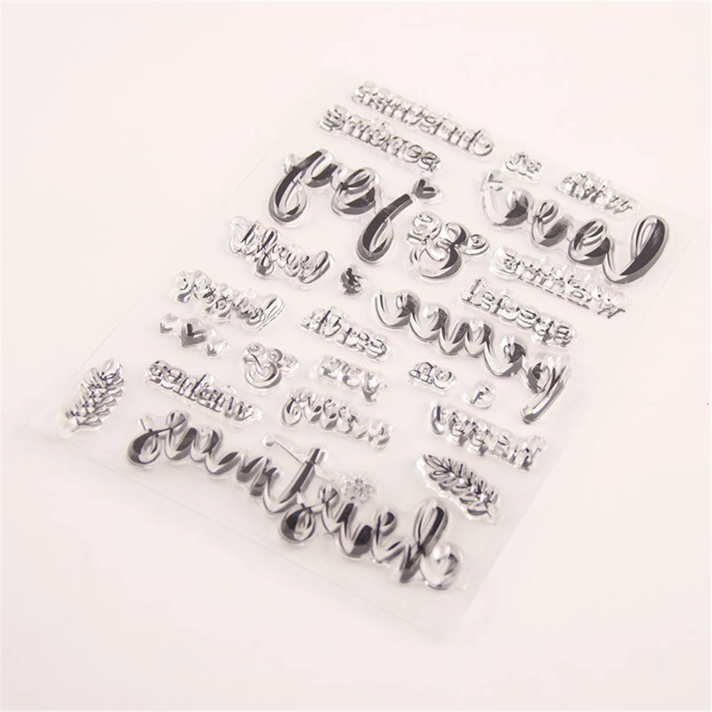 Joy Love прозрачные силиконовые штампы для скрапбукинга детей DIY ручной работы