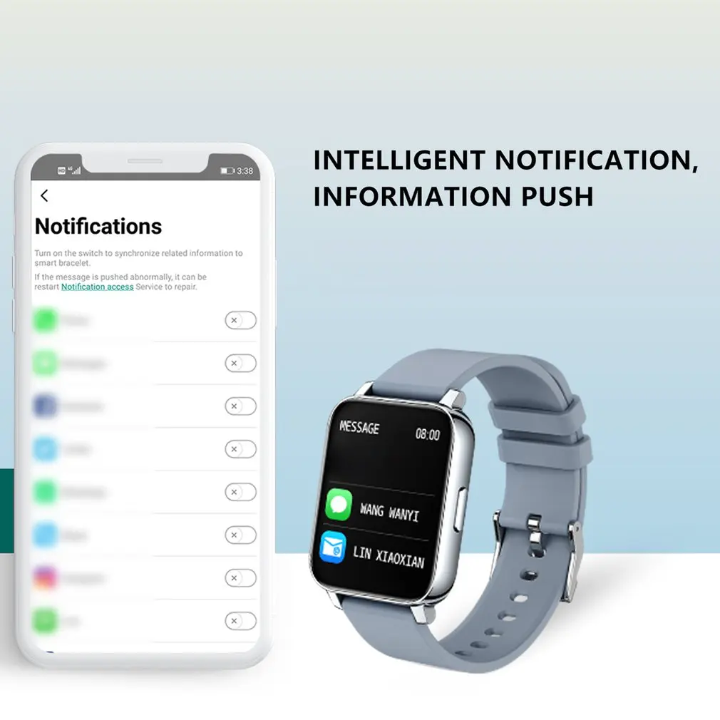 

Smart Watch for Women 1.69 inch Touch Screen Fitness Tracker Watch IP67 Waterproof Smartwatch with Heart Rate and Sleep Monitor