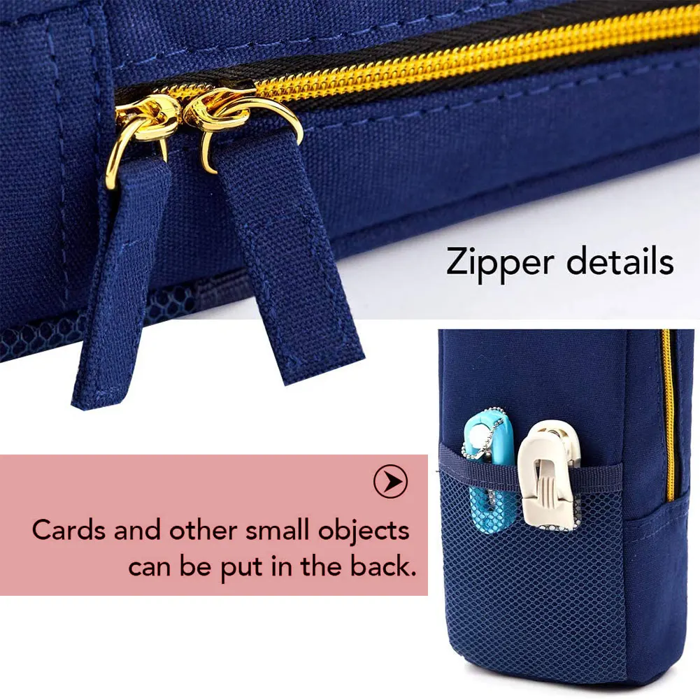 

Pencil Case Pouch Bag Large Capacity Pencil Holder Multifunctional Large Capacity For School Office Adult Student Stationery