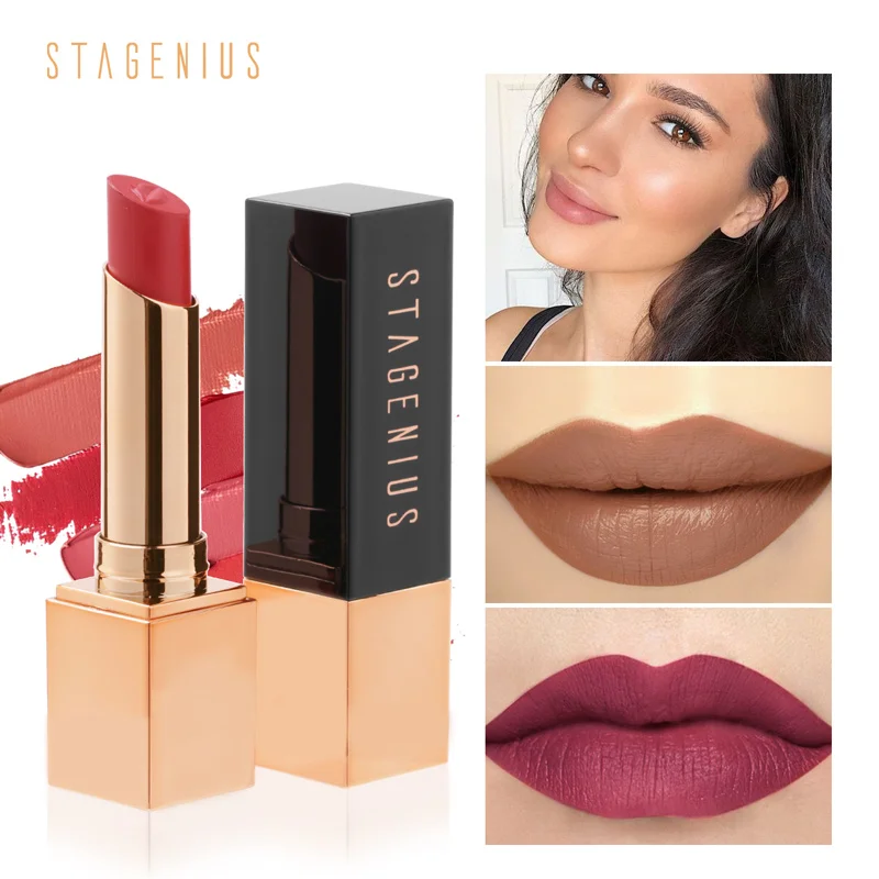 Матовая помада STAGENIUS матовая бархатная Помада для губ привлекательная стойкая