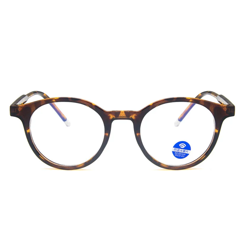 2019 ретро круглые прозрачные анти голубые легкие очки оправа для женщин и мужчин