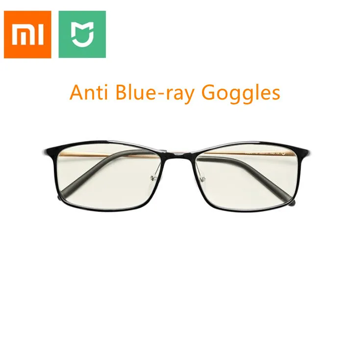 

Original Xiaomi Mijia Computer Glasses Anti-blue-rays 40% Blue Light Blocking Comfortable Wear TR90 Metal Frame goggle