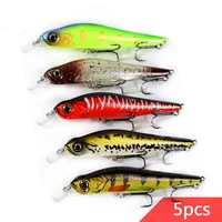 12g floating minnow jerkbait 115mm artificial bait no 6 hooks fishing lures accessories for pike musky catfish in ocean river
