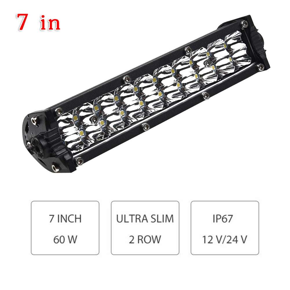

Parts LED Light Bar Shockproof Waterproof White 6000K Auto Dustproof Fog