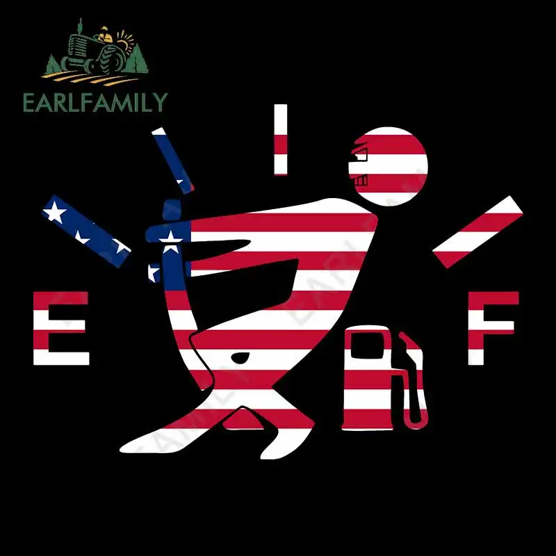 EARLFAMILY 13 см x 9 4 для вытягивания топливного бака указатель забавные автомобильные