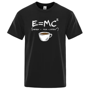 'Energy=Milk+Coffee' T-shirt Casual 1