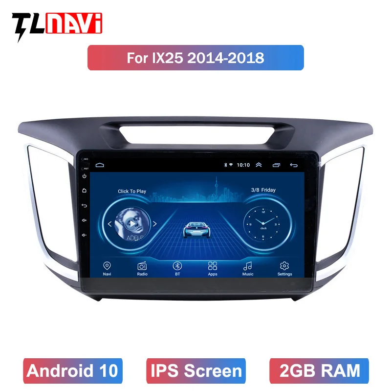 Автомобильный DVD плеер Android 10 мультимедийный для 1Hyundai Creta ix25 2015 2016 2017 2018
