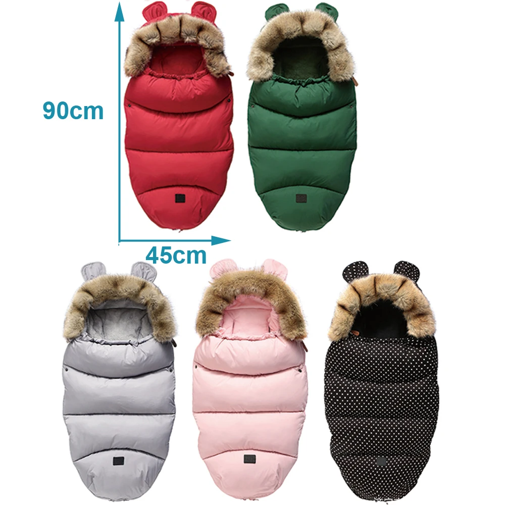 Детский спальный мешок для коляски сумка теплая зимняя Пеленка конверт