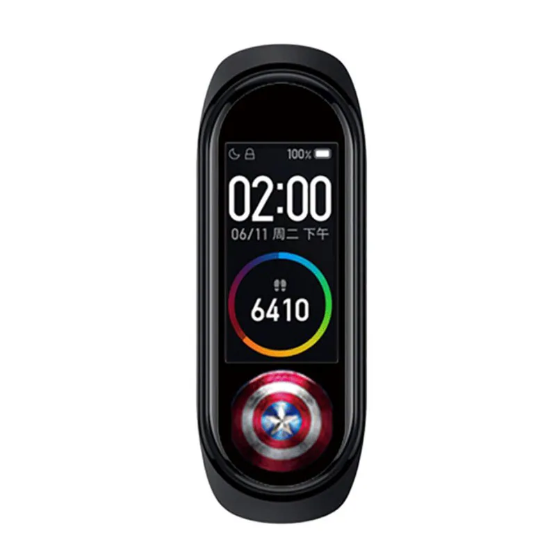 Крутой супергерой Marvel красочная Защитная пленка для Xiaomi mi браслет miband 4 Band4 Sport mi band4 NFC Защитная крышка для экрана - Цвет: 21