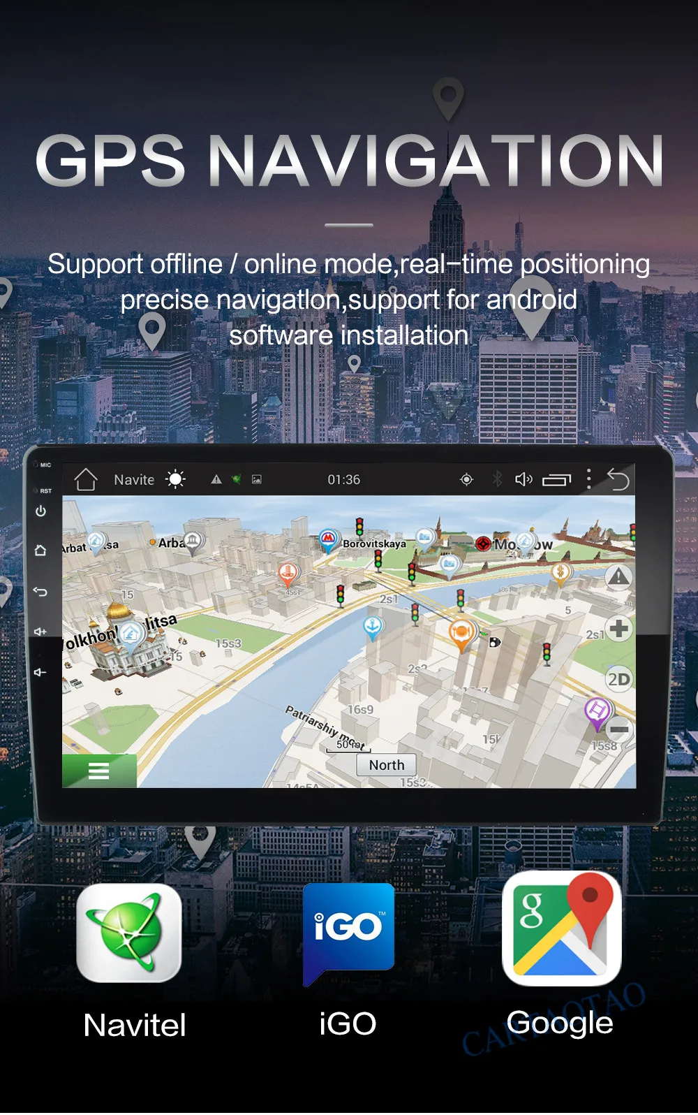2DIN ram 2G+ rom 3 2G Android 8,1 GO автомобильный Радио плеер gps навигация Мультимедиа для Лада ВАЗ гранта кросс радио автомобиля din