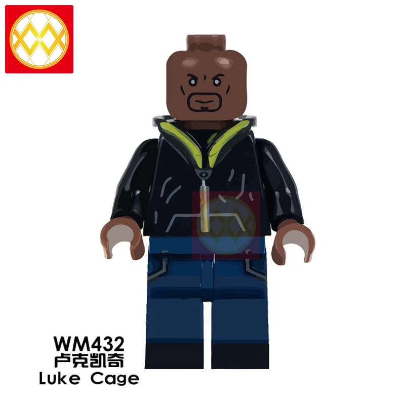 WM432 Hello Boy Ghost мотоциклист Гидра строительные блоки Surfur Firestorm Robocop Blade Supervillians красные игрушки в форме черепа детские подарки - Цвет: WM432