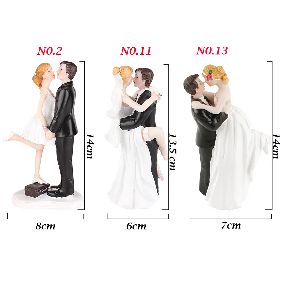 Элегантный Топпер для торта невесты жениха пары свадебное украшение из смолы