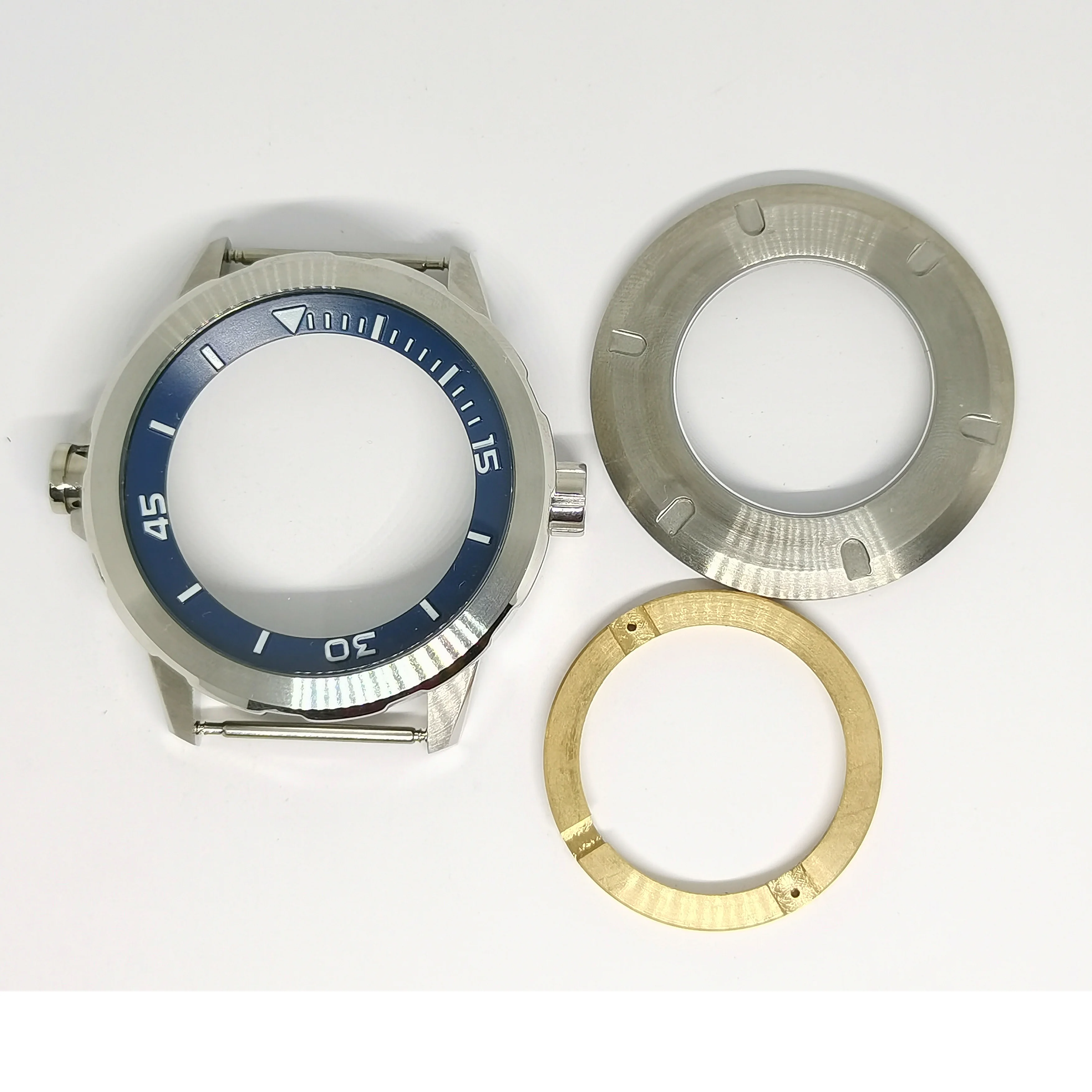 

44MM Stainless Steel Man's Watch Cases Fit Automatic Movement Miyota8215 Seagull ST16 Eta2836 2824 St2130