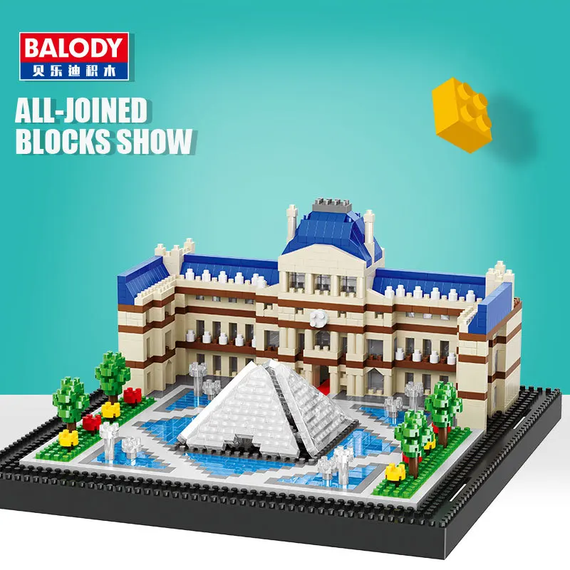 Balody архитектурный съезд здание Эйфелевой башни Белый дом Биг Бен Лувр музей