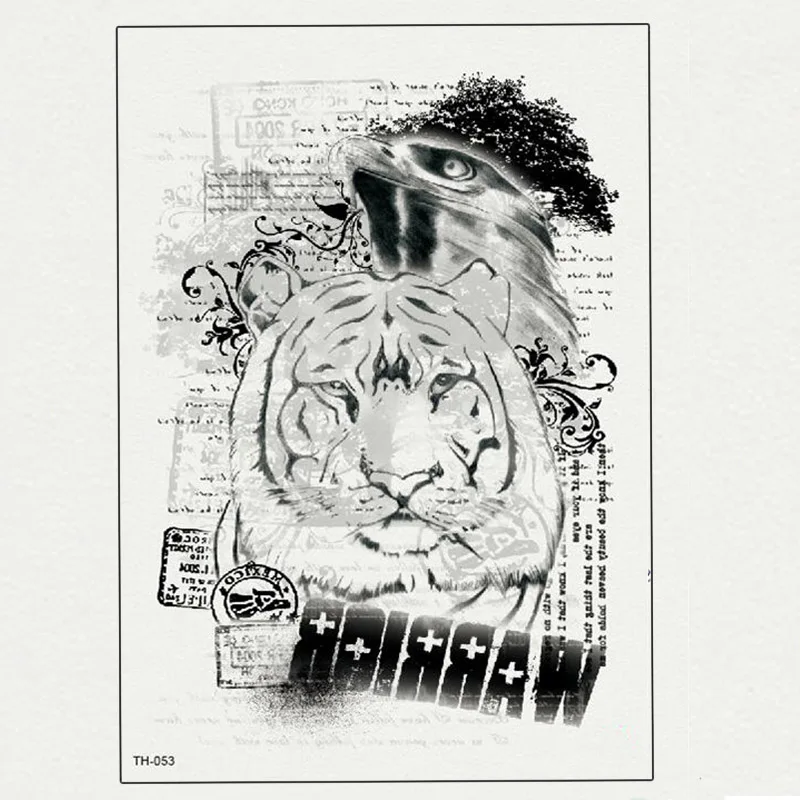 21X15 см Новая Водонепроницаемая модная нарисованная вручную линия черно-белая