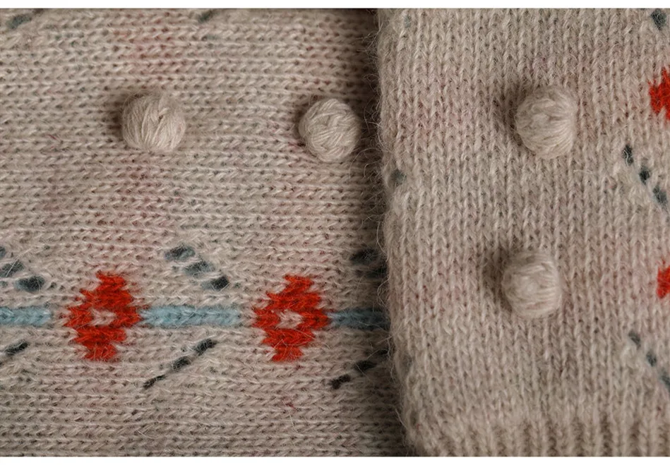 Оригинальный дизайн AIGYPTOS осенне-зимний женский милый винтажный вязаный пуловер