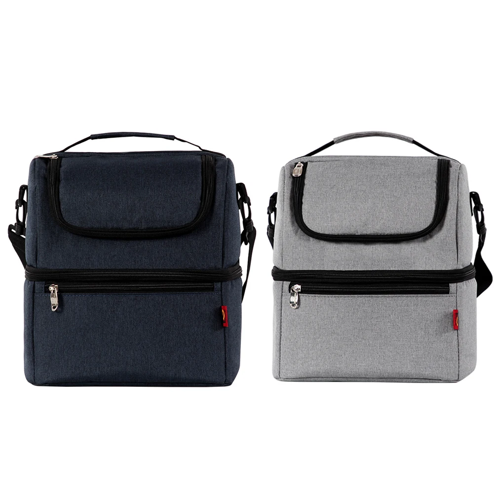 

Cooling Bag Waterproof Leak-Proof Thermal Insulated Cooler Bags Double Layer Picnic Lunch Bento Box Trips Lunch Food Container