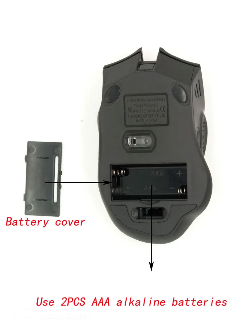 Удобная беспроводная Bluetooth мышь игровая оптическая 1600 DPI портативная