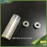 mr74zz abec 1 100pcs 4x7x2 5mm miniature ball bearings l 740zz