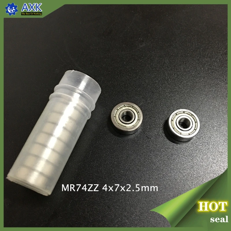 MR74ZZ ABEC 1 (100 шт.) 4X7X2.5mm миниатюрные шариковые подшипники L 740ZZ|Валы| |