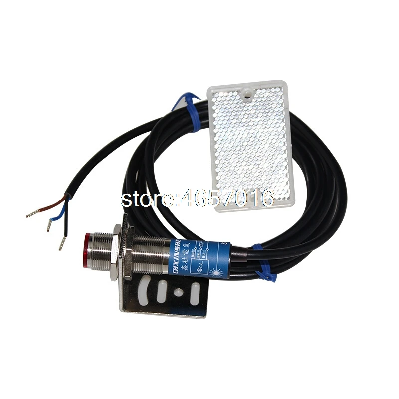 Бесплатная доставка лазерный датчик M18 рефлекторный фотоэлектрический