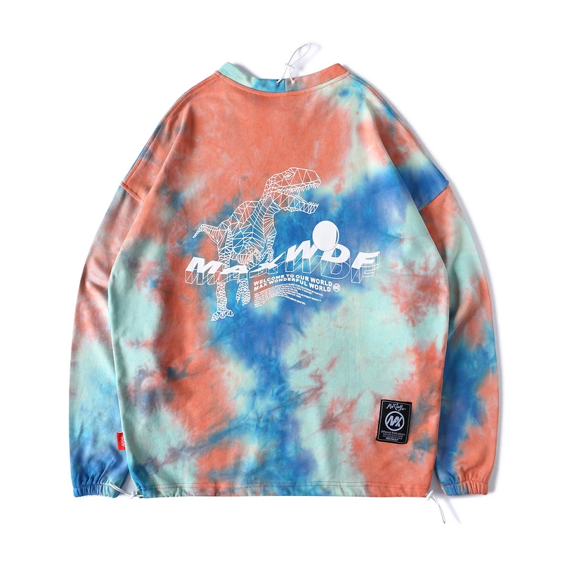 Crewneck Толстовка мужская хип хоп Хлопок Уличная одежда с длинным рукавом Толстовка