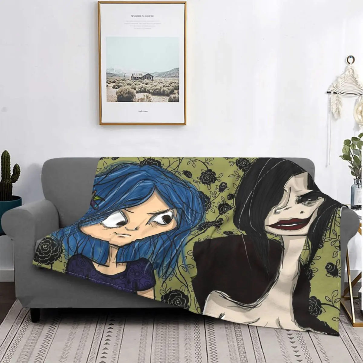 

Manta de punto Coraline The Secret Door, пленка с надписью, ropa de cama, декор sofada, colcha lige