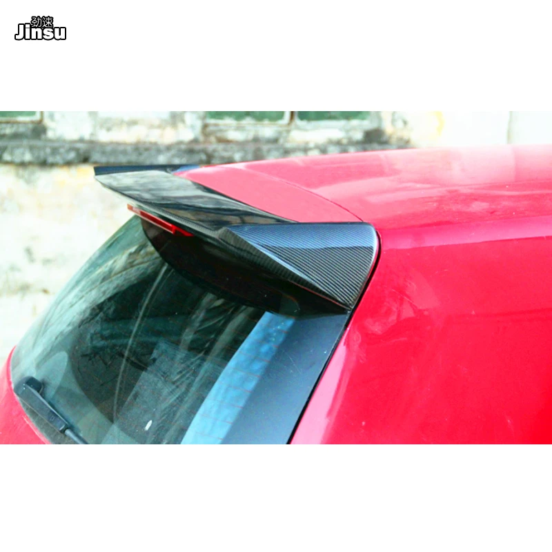 Для VW Golf 6 GTI 2009 2013 год БНР стиль углеродное волокно задний спойлер на крыше кабины