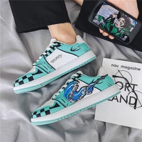 klywoo dropshipping hip hop men shoes anime sneakers for men casual shoes demonslayer mens walking tennis shoes streetwear