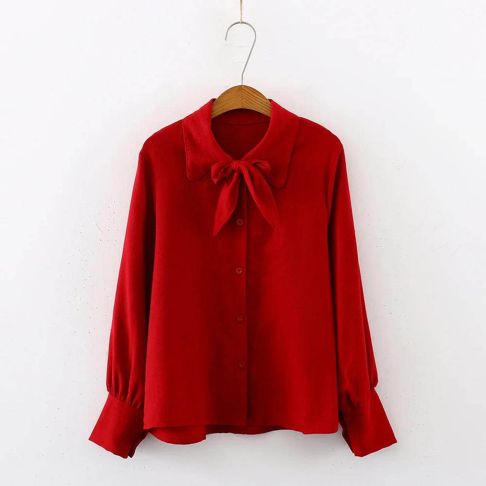 Женская рубашка Весенняя женская белая женские блузки с отложным воротником