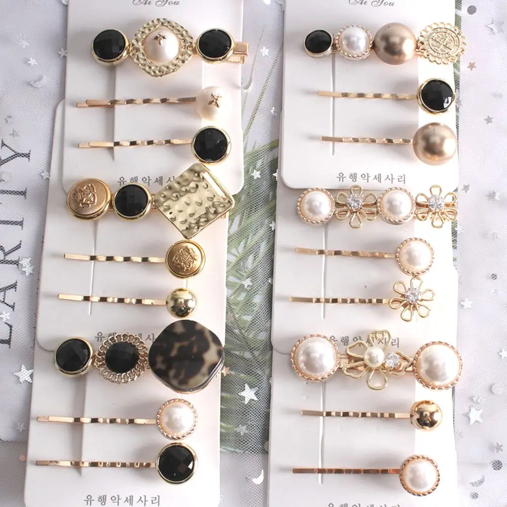 Заколки для волос шпильки с жемчугом металлические | Красота и здоровье