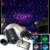 optical fiber light 16w star ceiling kit bluetooth app control starry car led kid room rgb color 12v rf 28key control led new