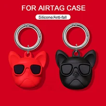 3D Cartoon Dog Case For Airtag Case Silicon Cat Locator Tracker Protecte Cover For Apple Airtags Keychain Protection Cover Funda