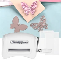 white mini die cutting machine for diy scrapbooking embossing crafts handmake projects photo albums paper card decorations