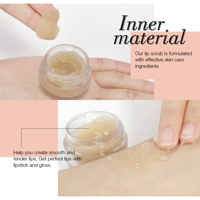 Скраб для губ отшелушивающий стойкий увлажняющий гладкий осветления губ|Губы| |