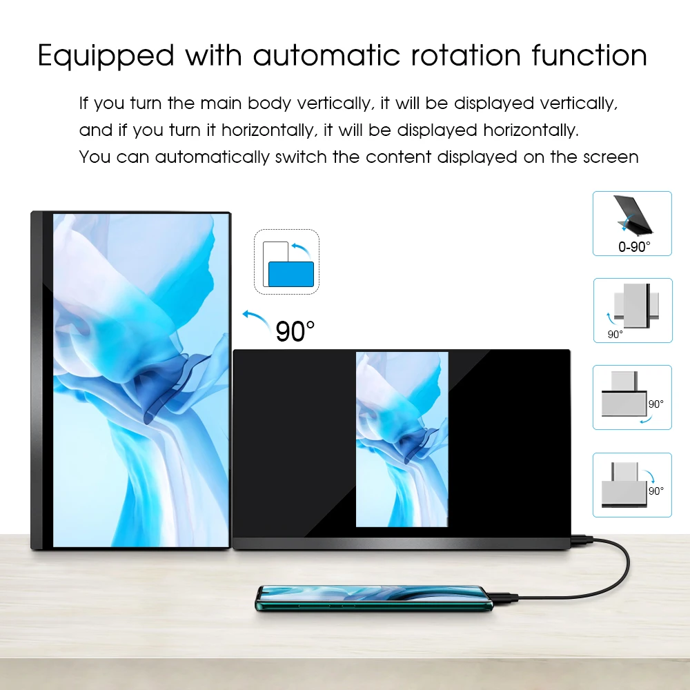 UPERFECT 15 6 &quotG sensor Портативный игровые мониторы FHD ультратонкий сенсорным экраном