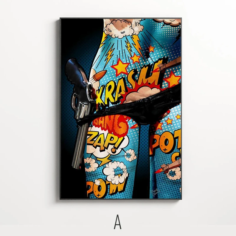 

Street Art Graffiti Canvas Art Wall Paintings Posters And Prints Canvas Cool Policewoman Pictures For Living Room Home Decor